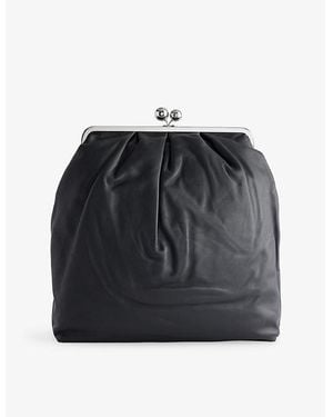 Weekend by Maxmara Mirano Clutch Leather Backpack - Black