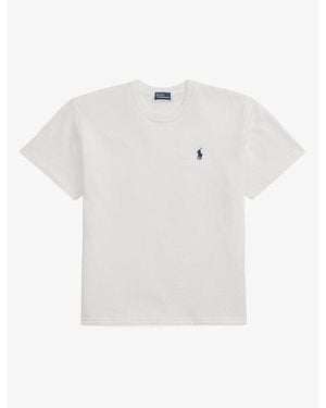 Polo Ralph Lauren Logo-Embroidered Cotton T-Shirt - White