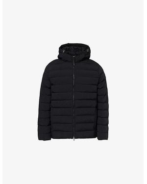 Arne Short Tech Hooded Padded Jacket - Black