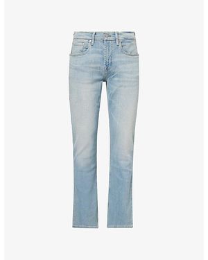 7 For All Mankind The Straight Mi-Rise Denim Jeans - Blue