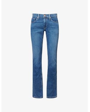 PAIGE Normandie Straight-Leg Denim Jeans - Blue
