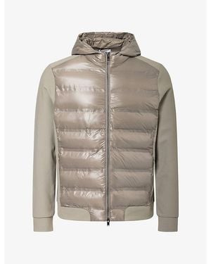 Arne Hybrid Hooded Shell Puffer Jacket - Gray