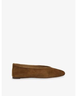 Steve Madden Leni Suede Ballet Flats - Brown