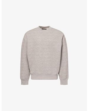 Amiri Quad Oversized Stretch-Woven Sweatshirt - Grey