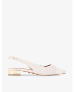 Carvela Kurt Geiger Amelia Sling-Back Faux-Leather Pumps - White