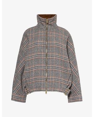 DARKPARK Celine Aviator Wool-Blend Bomber - Gray
