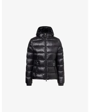 Moncler Glesse Short Hooded Shell-Down Jacket - Black