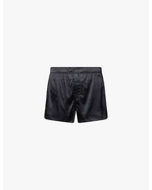 Savage x Fenty Brand-Patch Stretch-Woven Boxers - Black