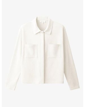 The White Company Patch-Pocket Cotton-Blend Shirt - White