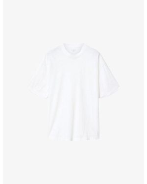 AllSaints Odyssey Oversized Short-Sleeve Cotton-Jersey T-Shirt - White