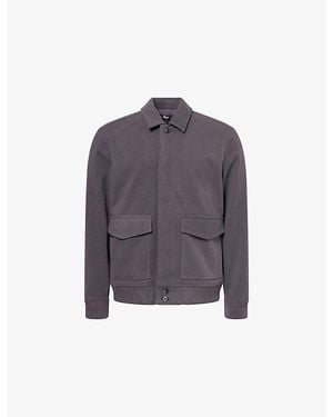 PAIGE Mcfarland Woven Bomber Jacket - Purple