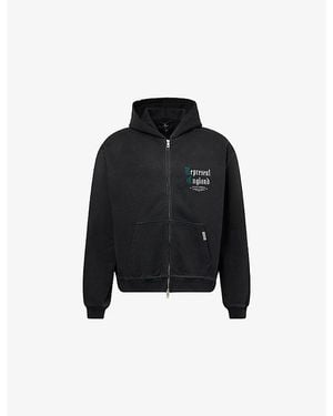 Represent Private Members Logo Cotton Hoodie - Black