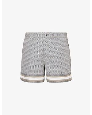CHE Berkeley Border Swim Shorts - Grey