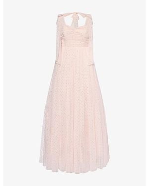 Needle & Thread Amaya Tulle Shimmer Gown - Pink