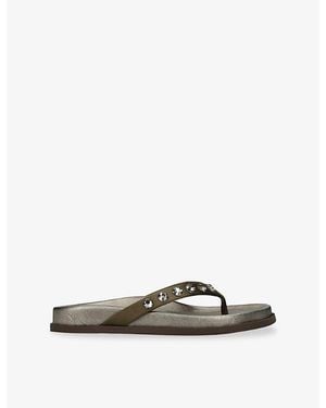 Pedro Garcia Devika Satin Sandals - Green
