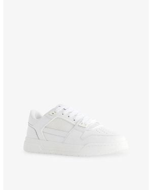 Arne Basket Suede, Leather And Mesh Trainers - White