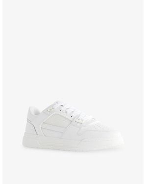 Arne Basket Suede, Leather And Mesh Sneakers - White