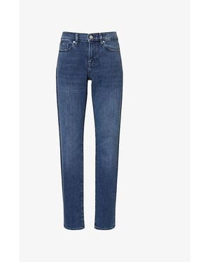 FRAME L'Homme Athletic Slim-Fit Stretch-Denim Jeans - Blue