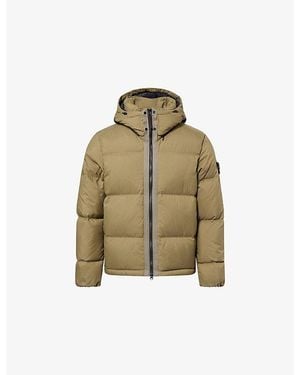 Stone Island Compass-Badge Down Puffer Jacket - Green