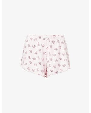 WE Are Tala Sleep Lounge Regular-Fit Stretch-Cotton Pyjama Bottoms - White