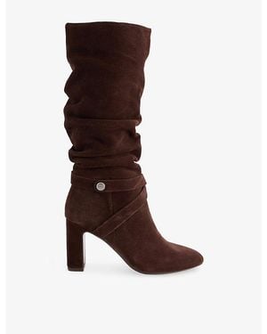 Carvela Kurt Geiger Jackpot Slouch Suede Knee-High Boots - Brown