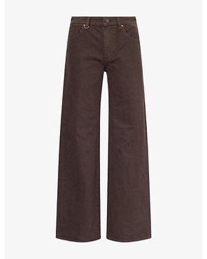 Neuw Eva Wide-Leg Denim Jeans - Brown