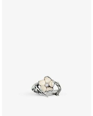 Shaun Leane Cherry Blossom And Diamond Ring - White