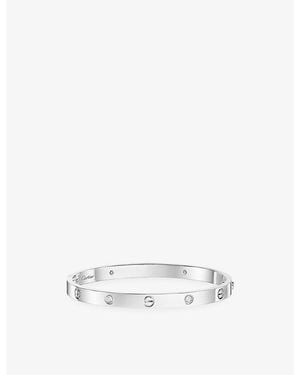Cartier Love Medium 18Ct- And 0.19Ct Diamond Bracelet - White