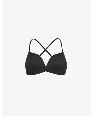 Wacoal Ines Stretch-Woven Bra - Blue