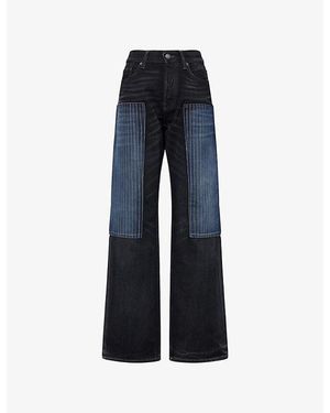 Acne Studios Patchwork Tokyo Denim Jeans - Blue