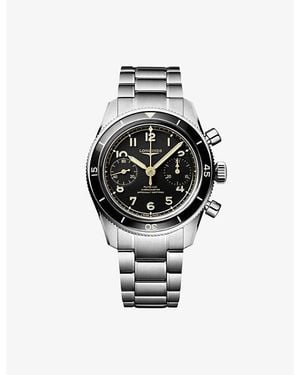 Longines Spirit Pilot Flyback 39.5Mm Manual Watch - Black