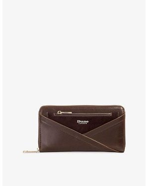 Dune Kelbey Faux-Leather Zip Purse - Brown