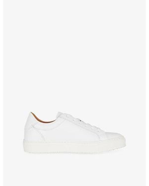 BOGGI Lace-Up Leather Trainers - White