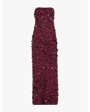 Jonathan Simkhai Serafina Sequinned Maxi Gown - Purple