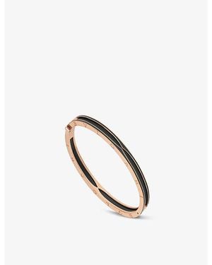 BVLGARI B.Zero1 18Ct Rose- Bangle Bracelet - White