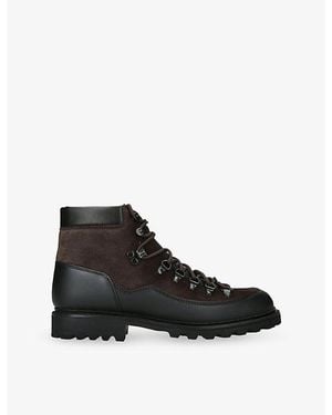 Morjas The Hiking Suede And Leather Boots - Black