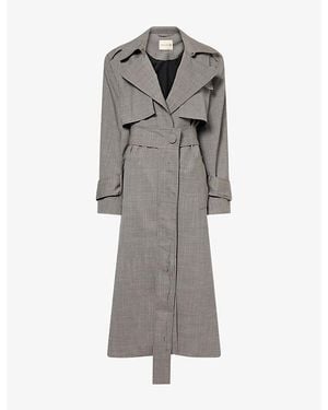 Camilla & Marc Luis Belted Woven Trench Coat - Gray