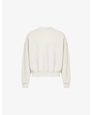 MKI Miyuki-Zoku Superweight Crewneck Cotton-Jersey Sweatshirt - White