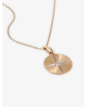 La Maison Du Couturier Skydiamond Elemental Air 14Ct And 0.068Ct Lab-Grown Diamond Pendant Necklace - White