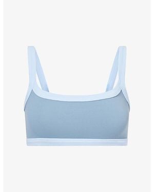 BO+TEE Soft Active Sports Bra - Blue