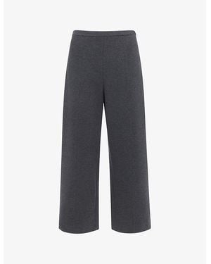 Whistles Camilla Wide-Leg High-Rise Stretch-Woven Pants - Blue