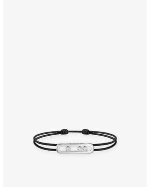 Messika Cares 18Ct- And 0.09Ct Diamond Cord Bracelet - White