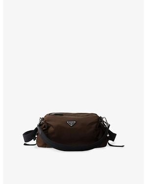 Prada Explore Re-Nylon Woven Belt Bag - Black