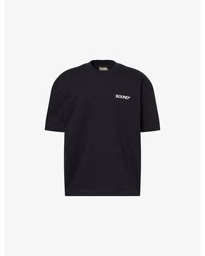 BOUND Industry First Text-Print Cotton T-Shirt - Blue