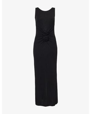 Huishan Zhang Eleni Jersey Midi Dress - Black