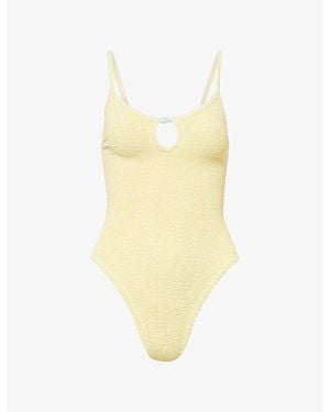 Hunza G Mia Beaded Swimsuit - Yellow