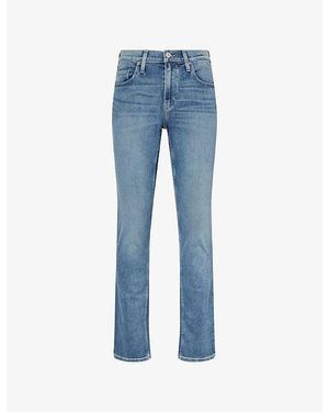 PAIGE Federal Slim Straight-Leg Stretch-Denim Jeans - Blue