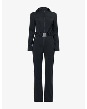 BO+TEE Hooded Fitted Waterproof-Shell Ski Suit - Black