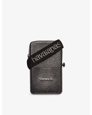 Havaianas Street Glitter Silicone Cross-Body Bag - Black