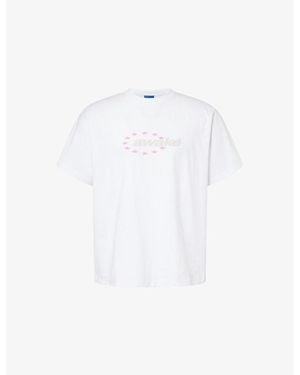AWAKE NY Stars Logo-Print Cotton T-Shirt - White